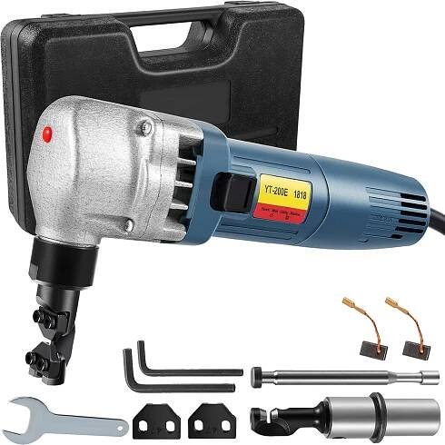 Obrázek produktu pro VEVOR nůžky na plech se stlačeným vzduchem 1,8 mm, 380W nůžky na plech, 1800 ot/min nůžky na plech, elektrické nůžky na plech, nůžky na plech, nůžky na plech na plech a vlnité materiály 3 kg