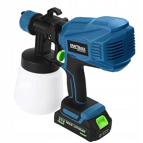 Pistole na malování stěn plotu akumulátorová 21v 2ah 800 ml univerzální Kód výrobce Pistolet do malowania ścian płotu KD5481