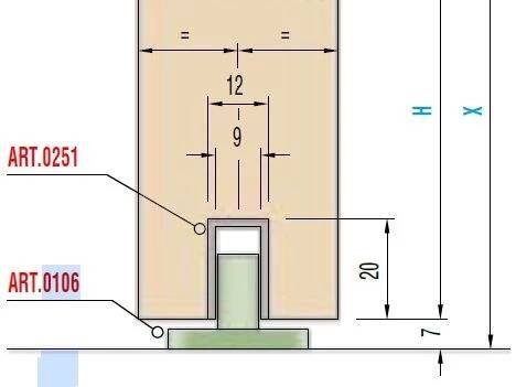 SISCO spodní vodící trn plastový art. 0106 | Démos trade, a.s.