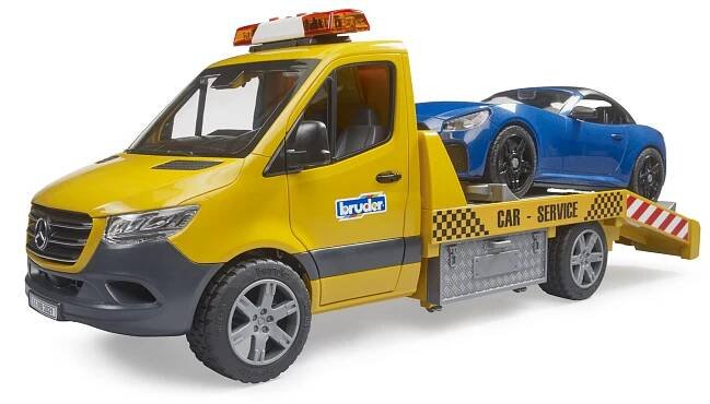 Bruder 02675 – Odtahovka MB Sprinter s majákem a autem