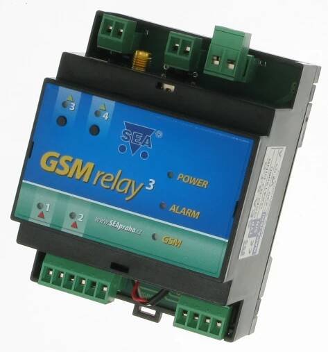 GSM RELÉ 3 - DIN - SEA spol. s r.o.