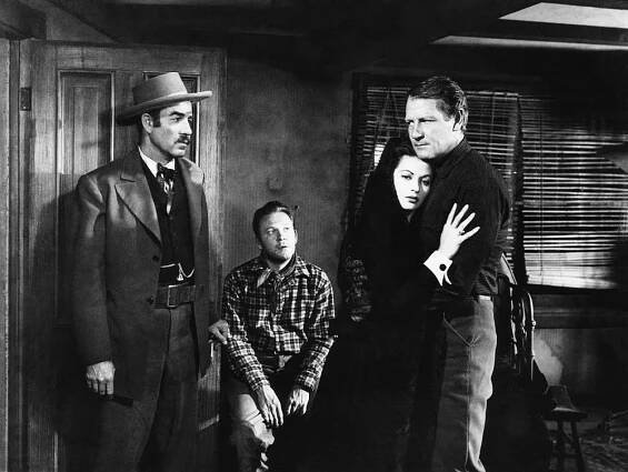 THE SAN FRANCISCO STORY, Yvonne De Carlo, Joel McCrea (right), 1952