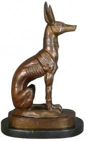 Socha z bronzu Bůh Anubis - Egypt mytologie