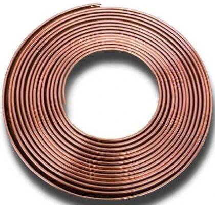 měděná brzdová trubka 4,75mm 5m Brzdová trubka Cu, měděná brzdová trubička průměr 4,75mm délka 5 m měděná brzdová trubka
