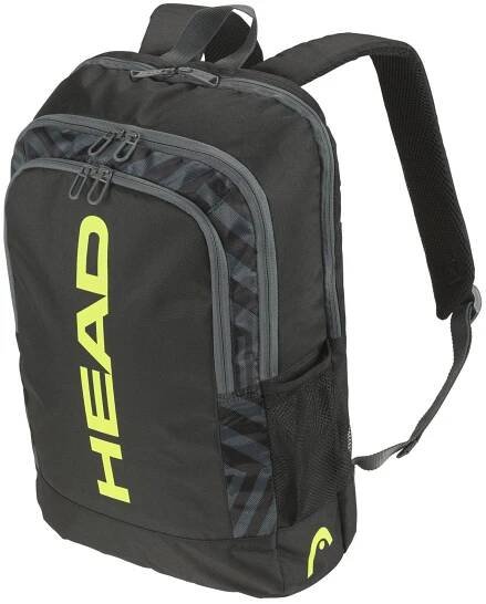Tenisový batoh Head Base Backpack 17L 2024, black/yellow