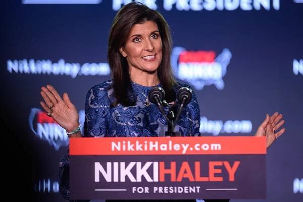 Trumpova republikánská protikandidátka Nikki Haleyová