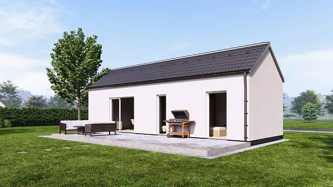 Výstavba rodinného domu Bungalov For two 38 za 2 449 000 Kč Brno, Trnitá Smart dřevostavby | Domy na klíč • Firmy.cz