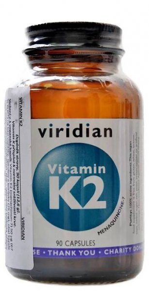Viridian Nutrition Vitamin K2 90 kapslí | NAMAKANEJ.cz