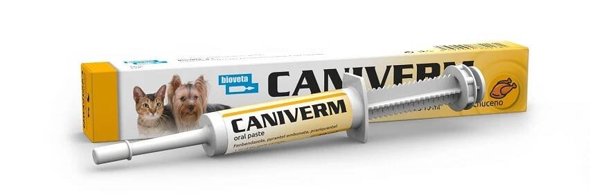 Bioveta Caniverm Perorální pasta pro psy a kočky 10 ml