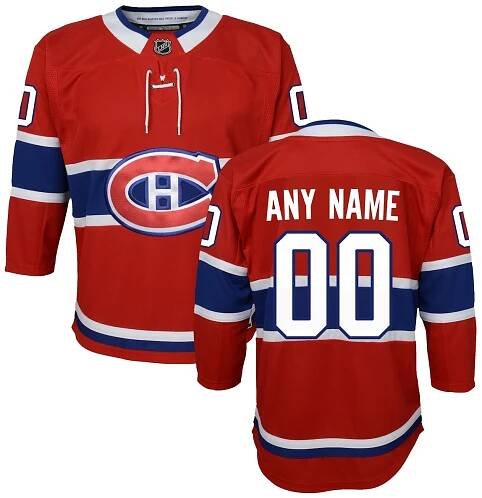 Youth Montreal Canadiens Red Home Premier Custom Jersey