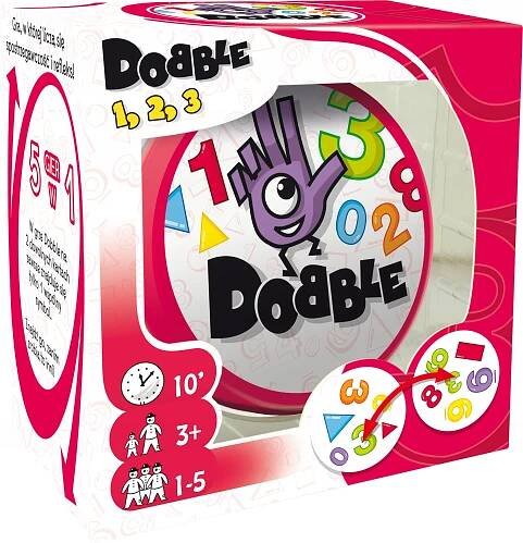 REBEL Vzdělávací karetní hra Dobble 1 2 3