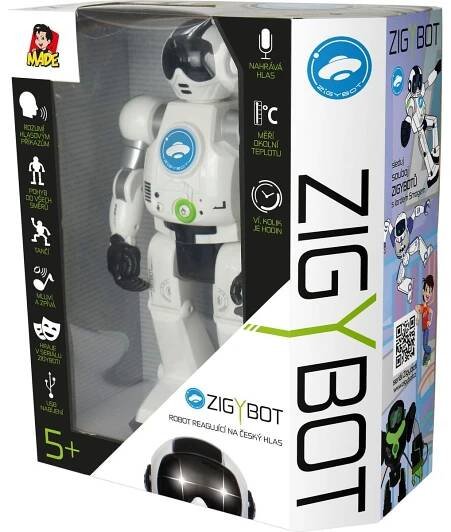 Made Interaktivní robot Zigy - Černý