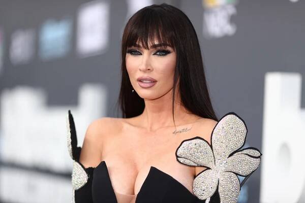 Megan Fox Celebrated Her 36th Birthday in Las Vegas in a Strapless Gold Minidress—See Pics