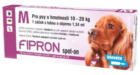 19 recenzí Bioveta Fipron Spot-On pro psy