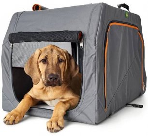Prenosné a skladacie búdy pre psy: Hunter Foldable Dog Box Alu-Frame 61x45,5x43 cm - 4
