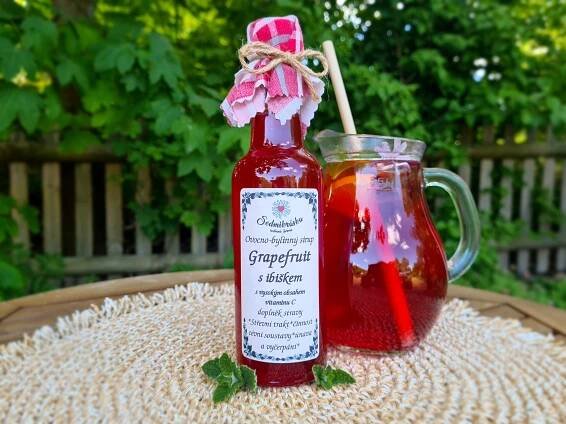 Sirup GRAPEFRUIT S IBIŠKEM 0,25l
