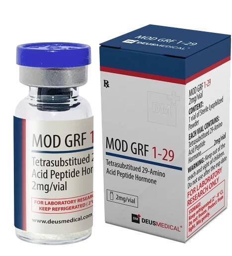 MOD GRF 1-29 (tetrasubstituovaný peptidový hormon 29-aminokyselin)