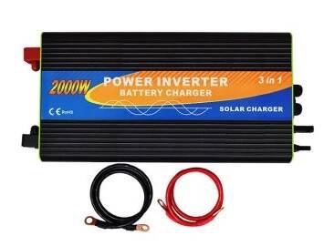 KOSUN měnič napětí s nabíječkou a MPPT regulátorem DC12V / AC230V, 2000W