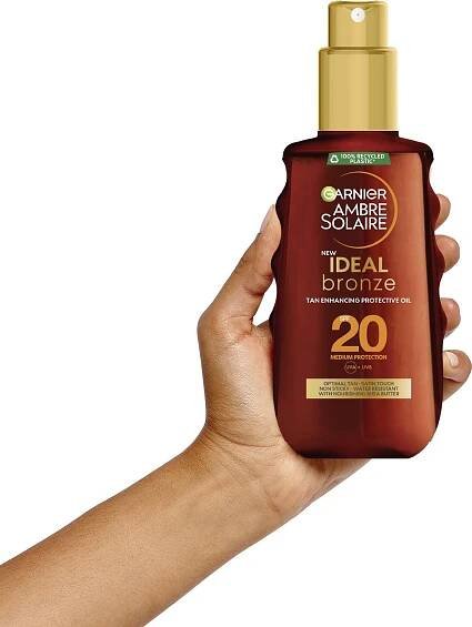 GARNIER Ambre Solaire Ideal Bronze opalovací olej SPF 20 150 ml