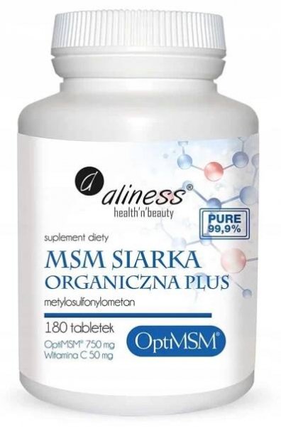 Aliness MSM Organická síra Opti 180 tabl vege
