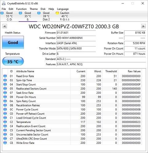 CrystalDisk Info