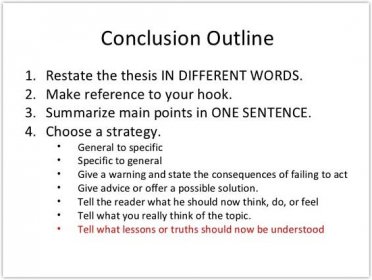 conclusion for an essay example