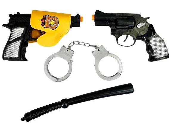 Policejní pistole, pendrek a pouta (1232)