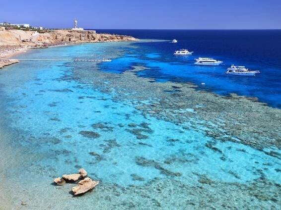 Sharm El Sheikh, pláž Ras Om El Sid, Egypt | Krásné pláže