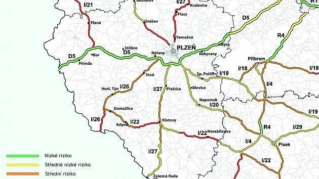 Řidiči, tady dávejte pozor! Nejnebezpečnější silnice v kraji