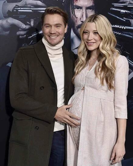 Actors Chad Michael Murray and Sarah Roemer arrive at the Los Angeles premiere of Summit Entertainment's 'John Wick: Chapter 2' at ArcLight Hollywood on January 30, 2017 in Hollywood, California. 