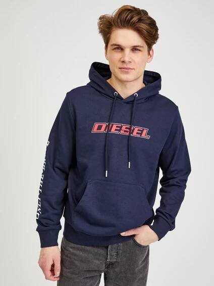 Diesel - Tmavě modrá pánská mikina Diesel | ZOOT.cz