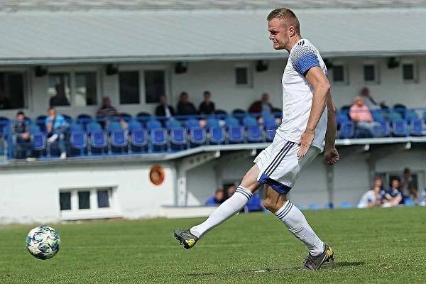 SK Kladno - FK Arsenal Česká Lípa 2:3 (1:0) Pen: 3:4, Divize B, 19. 9. 2020, Štěpán Hanzlík dal penaltu v zápase i rozstřelu