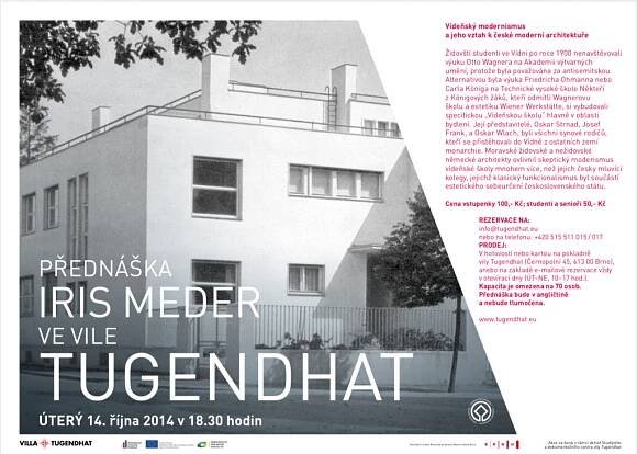 PŘEDNÁŠKA IRIS MEDER - Vila Tugendhat