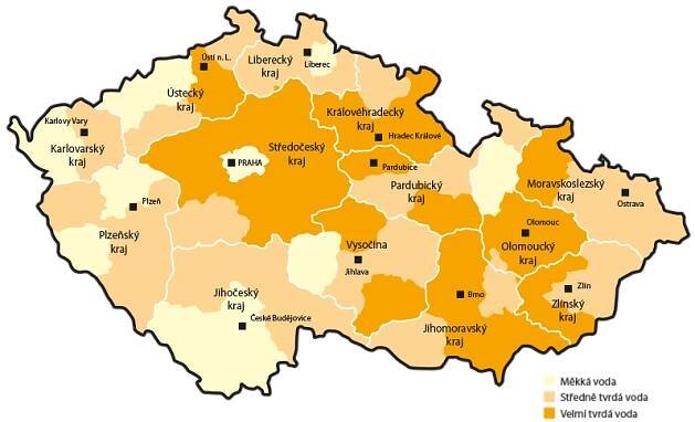 Tvrdost vody CR