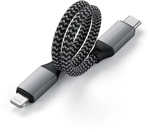 Satechi USB-C to Lightning Short Cable 25cm - Space Grey