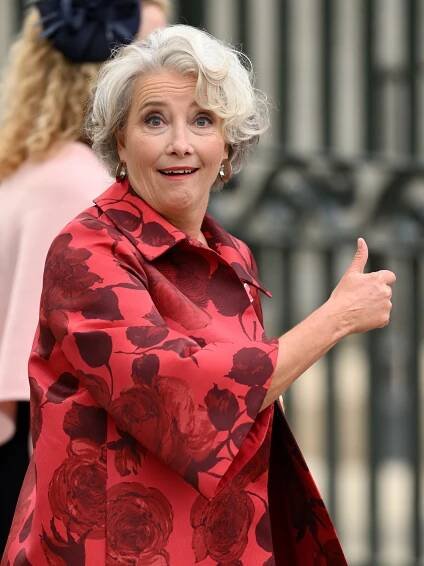 Na korunovaci dorazila i Emma Thompson.