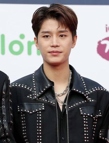 Taeil of boy band NCT 127 attends the 11th Gaon Chart Music Awards at Jamsil Indoor Gymnasium on January 27, 2022 in Seoul, South Korea.