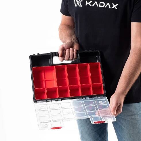 ORGANIZÉR DÍLENSKÝ KONTEJNER 18 ZÁSUVEK KRABIČKA DO GARÁŽE NA ŠROUBKY EAN (GTIN) 5903699456965