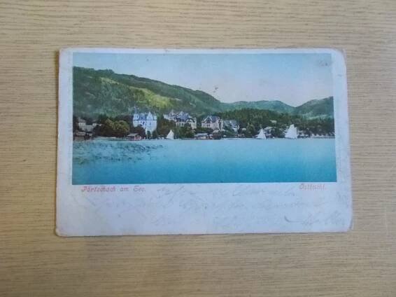 Pohlednice Rakousko Portschach jezero