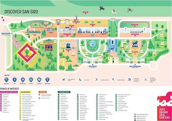 Racecourse Map : Racetrack San Siro Milan