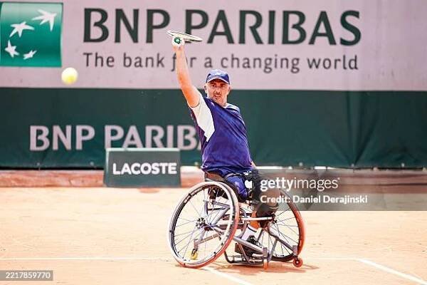Nicolas CHARRIER of France competes in the Wheelchair Event during Roland Garros 2025 day 10 at Roland Garros on June 3, 2025 in Paris, France.