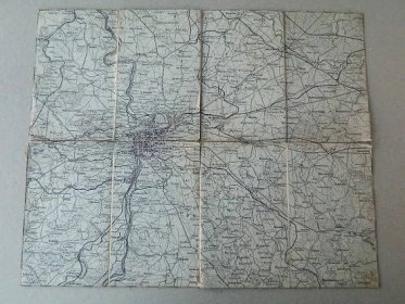 Mapa - okolí Prahy  - Staré mapy a veduty