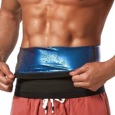 Muži Trenér pasu Sauna Potní pásy Zábal na břicho na hubnutí Zastřihovač pasu Fitness pás Zeštíhlení postavy Tvarování tuků Spalování tuků Korzet
