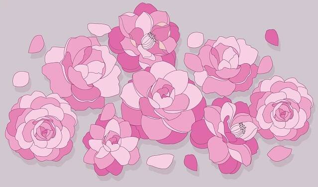 Pink flower circuit