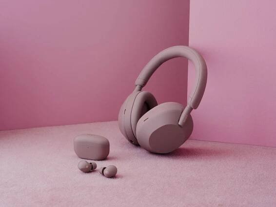 Sony Noise Cancelling WH-1000XM5, růžová