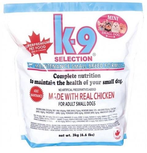 K-9 Selection Maintenance Small 2 x 3 kg