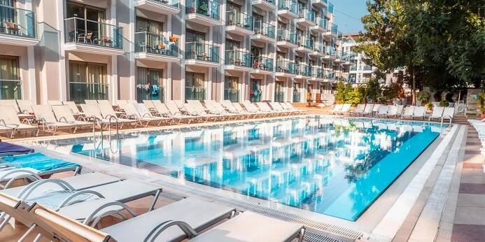 Turecko letecky: Hotel Emre Beach**** na Egejské riviéře, all inclusive, pláž i bazény