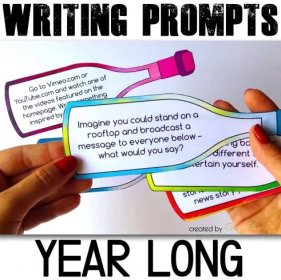 Don't have time to create your own journal prompts or search them on the internet? Use 195 versatile writing prompts every single day. Perfect for centers, bell ringer activities, prep for writing tests, class discussions or writing assignments at home.