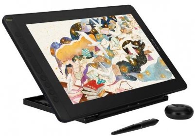HUION KAMVAS 16 with Stand Graphics Drawing Tablet Display 15.6inch, USB-C to USB-C cable included