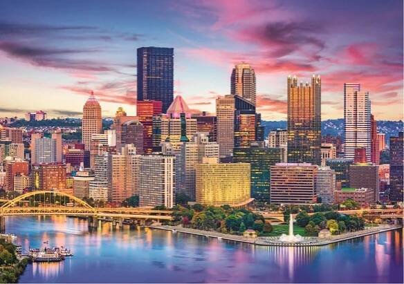 TREFL Puzzle Pittsburgh, Pensylvánie, USA 1000 dílků | Patro.cz